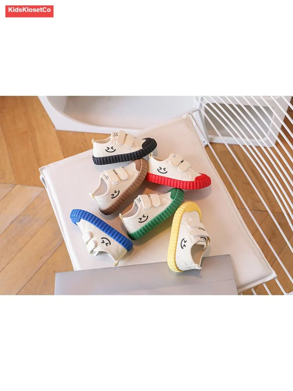 Toddler Canvas Sneakers with Dinosaur Print Hook & Loop Closure